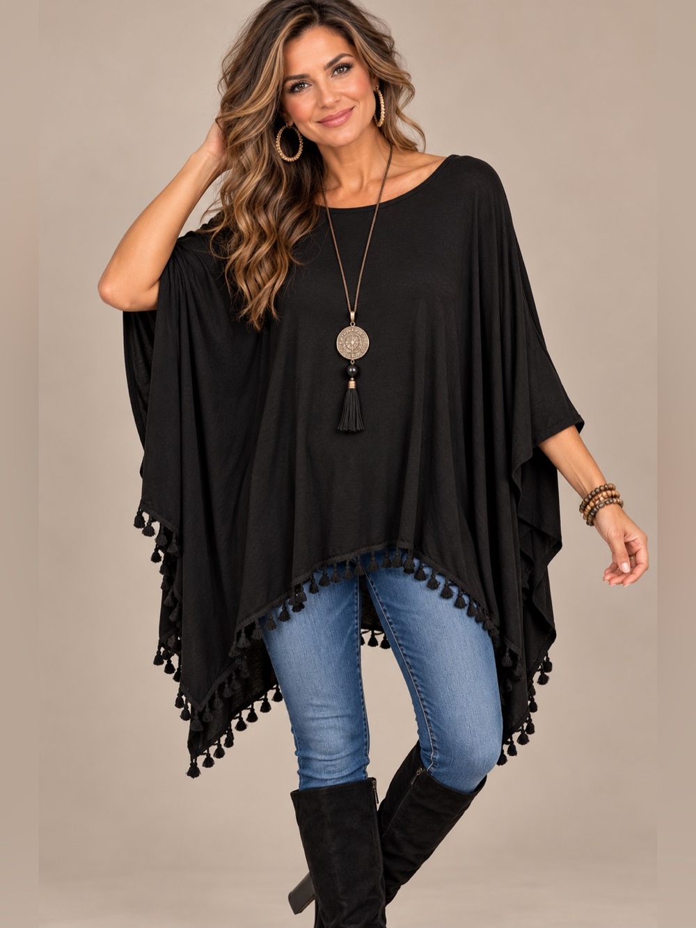 Three Birds Nest poncho top